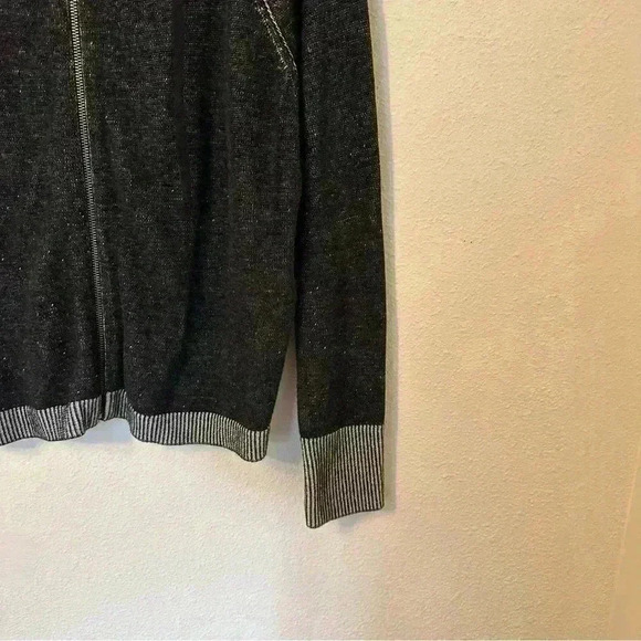 Eileen Fisher - Organic Cotton Funnel Neck Zip Up - Picture 3 of 6